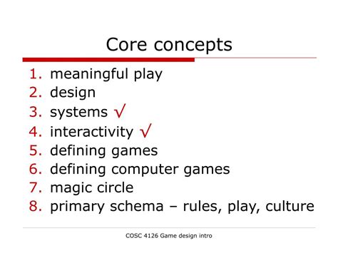 Game Concept: Importance and Significance .